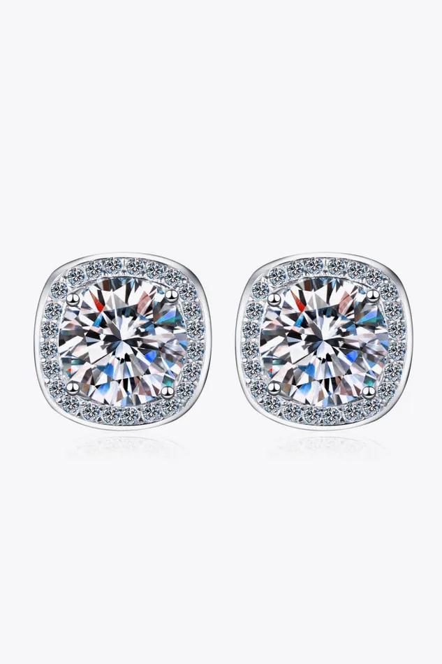 Trendsi Earrings Let Me Love You 1 Carat Moissanite Stud Earrings