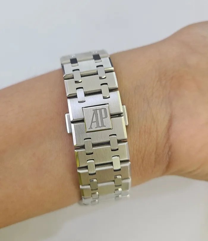 Watches Audemars Piguet Royal Oak 41mm Watch 15400STOO1220ST02 White Dial 2016 Year Audemars Piguet
