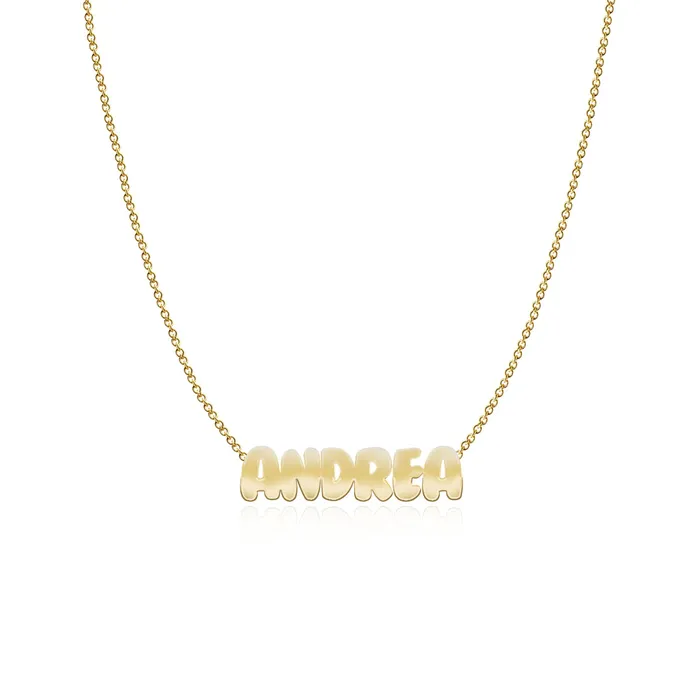 Alev Collection Necklaces Cutout Name Chain Necklace