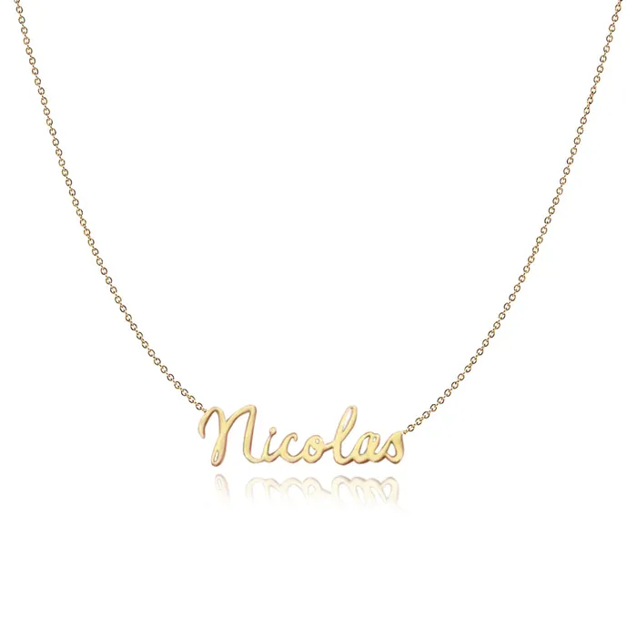 Alev Collection Necklaces Cutout Name Chain Necklace