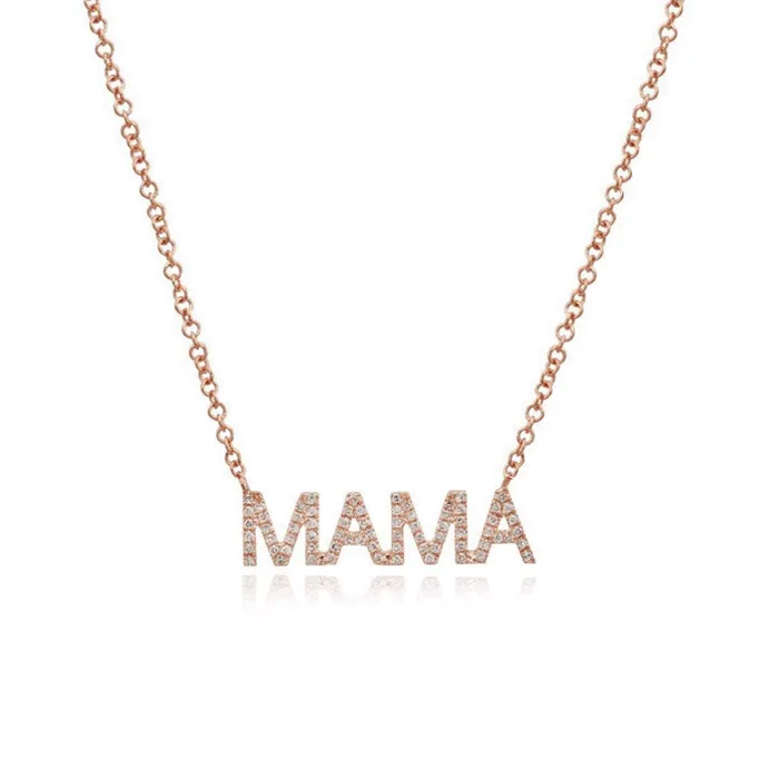 Alev Collection Necklaces MAMA Diamond Necklace