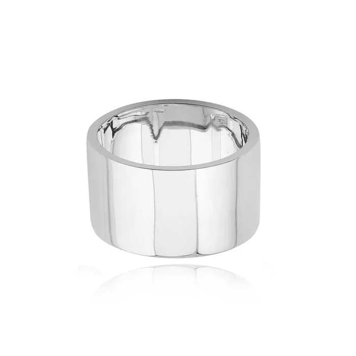 Alev Collection Rings Thick Gold Cigar Band Ring
