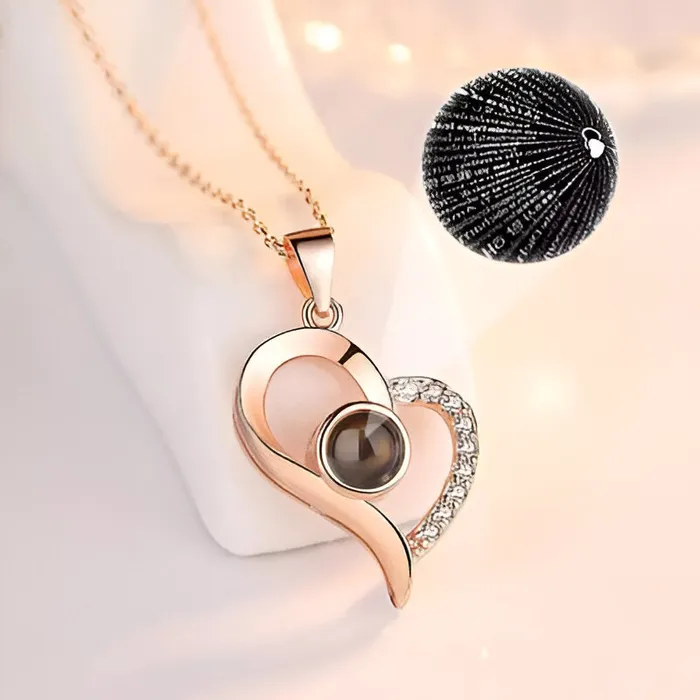 Ashley Jewels Necklaces Projection Necklace With 100 Languages