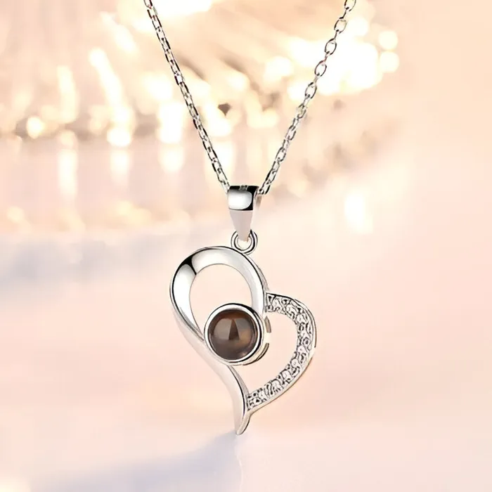 Ashley Jewels Necklaces Projection Necklace With 100 Languages