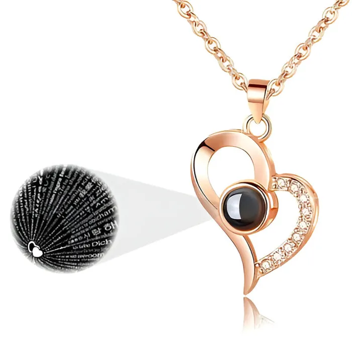 Ashley Jewels Necklaces Projection Necklace With 100 Languages