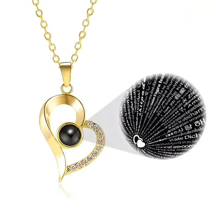 Ashley Jewels Necklaces Projection Necklace With 100 Languages