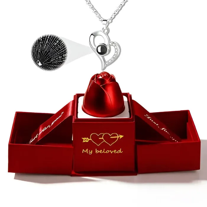 Ashley Jewels Necklaces Projection Necklace With 100 Languages