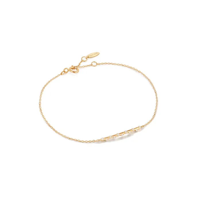 Bracelets Ania Haie 14kt Gold Stargazer Diamond Bar Bracelet