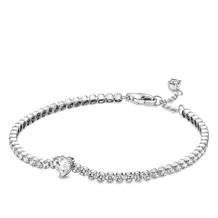 Bracelets Pandora Sparkling Clear Heart Tennis Bracelet Pandora
