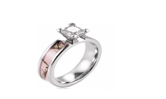 Camo Engagement Crystal Ring For Women sparklingselections Rings