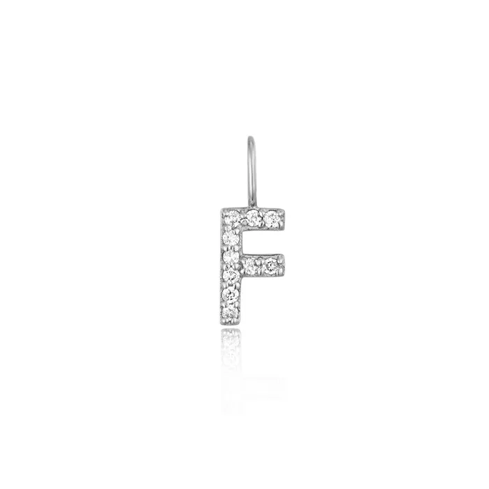 Charm Necklaces Aurelie Gi F Diamond Initial Charm