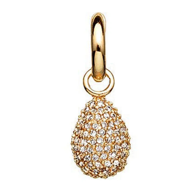 Charm Necklaces STORY STORY by Kranz Ziegler Gold Plated Pav Drop Charm339401 Charm Necklaces STORY STORY by Kranz Ziegler Gold Plated Pav Drop Charm339401