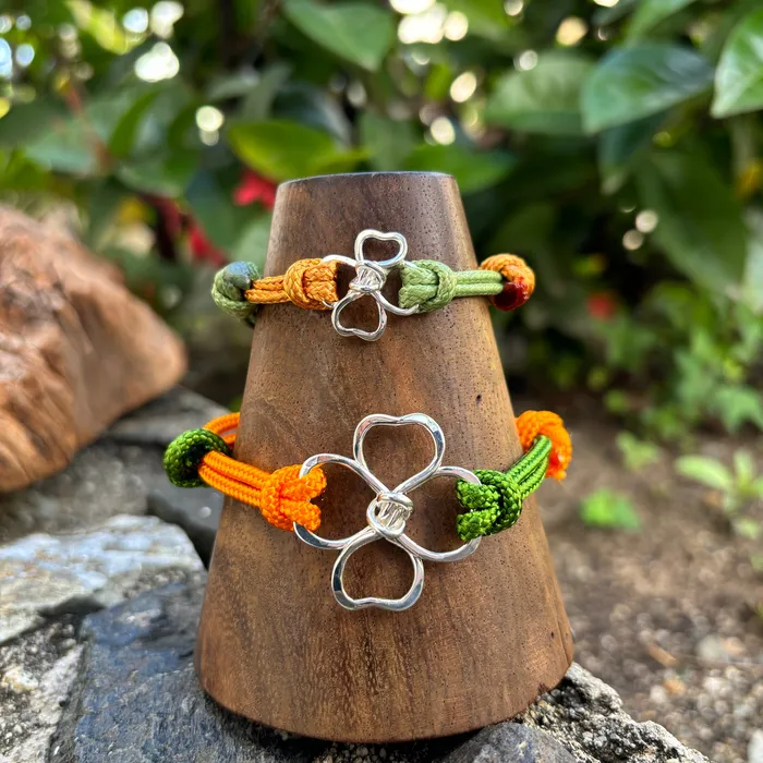 Clover Cord Bracelet Crucian Gold Bracelets