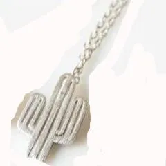Desert Prickly Pear Cactus Pendant Necklace For Women sparklingselections Necklaces Desert Prickly Pear Cactus Pendant Necklace For Women sparklingselections Necklaces