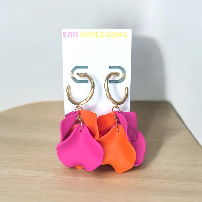 Ear Xpressions Earrings Sunset Petal Earrings