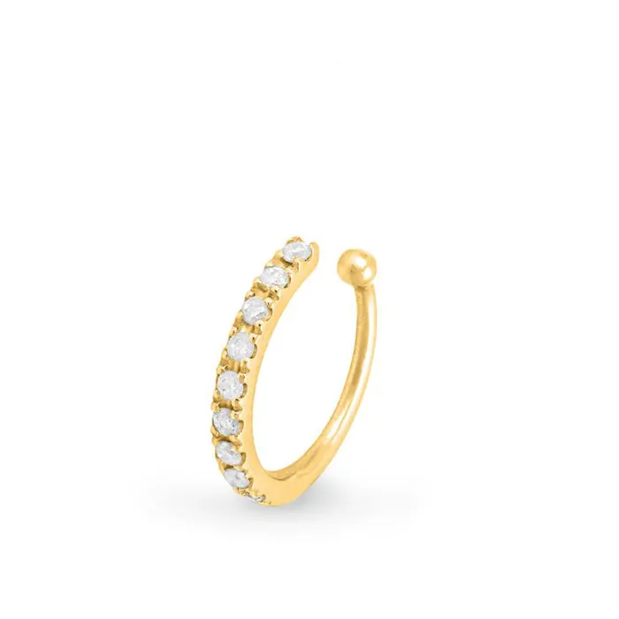 Earrings Elisa Ilana 14K Yellow Gold Diamond Ear Cuff