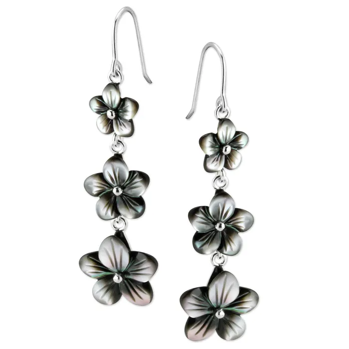 Earrings Elisa Ilana Triple Mother of Pearl Flower Earrings344416