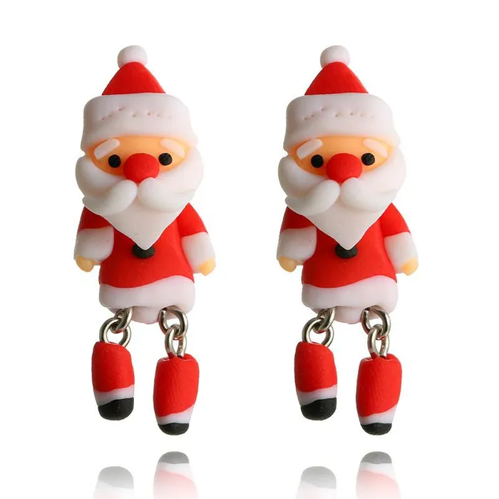 Earrings sparklingselections Crystal Claus Snowman Dangle Earrings Earrings sparklingselections Crystal Claus Snowman Dangle Earrings