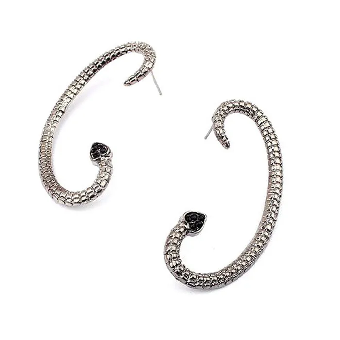 Earrings sparklingselections Snakelike Statement Silver Black Vintage Earrings for Women E110 Earrings sparklingselections Snakelike Statement Silver Black Vintage Earrings for Women E110