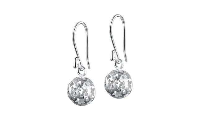 Earrings sparklingselections Sterling Silver Hollow Drop Earrings For Women Earrings sparklingselections Sterling Silver Hollow Drop Earrings For Women