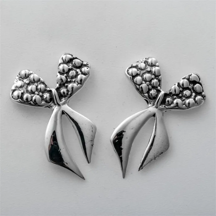 Earrings Sterling Silver Bowknot Stud Earring for Women sparklingselections Earrings Sterling Silver Bowknot Stud Earring for Women sparklingselections