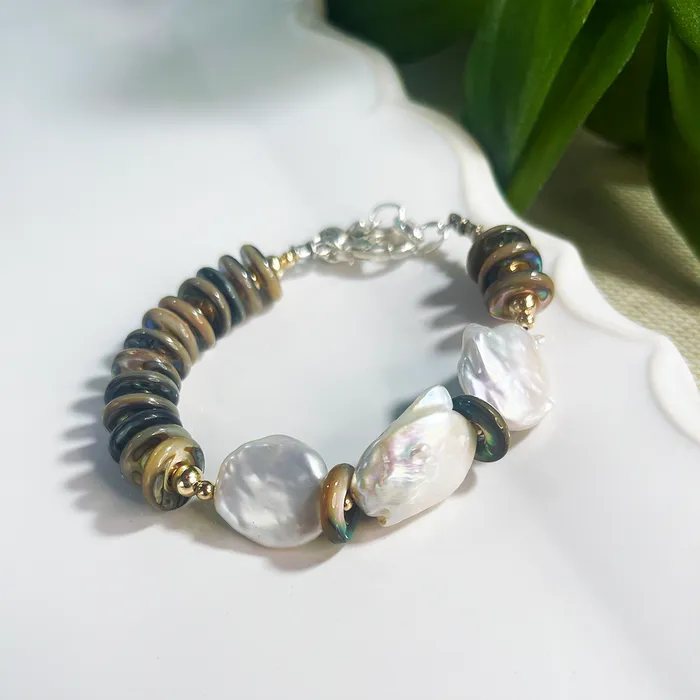 Elisa Ilana Baroque Pearl Bracelet Bracelets