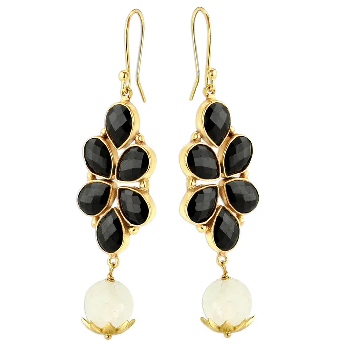 Elisa Ilana Black Onyx Quartz Earrings347560 Earrings