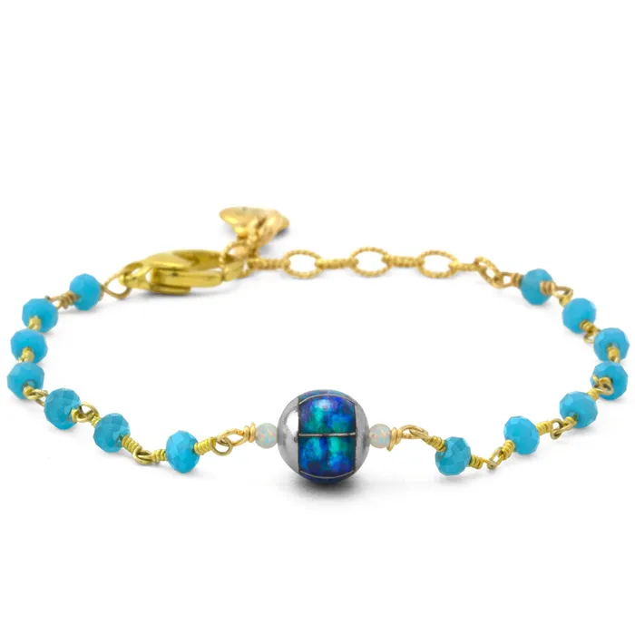 Elisa Ilana Bracelets Ocean Chalcedony Bracelet