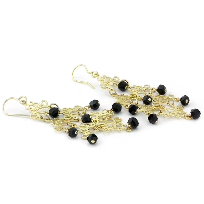 Elisa Ilana Earrings Onyx Chandelier Earrings210760