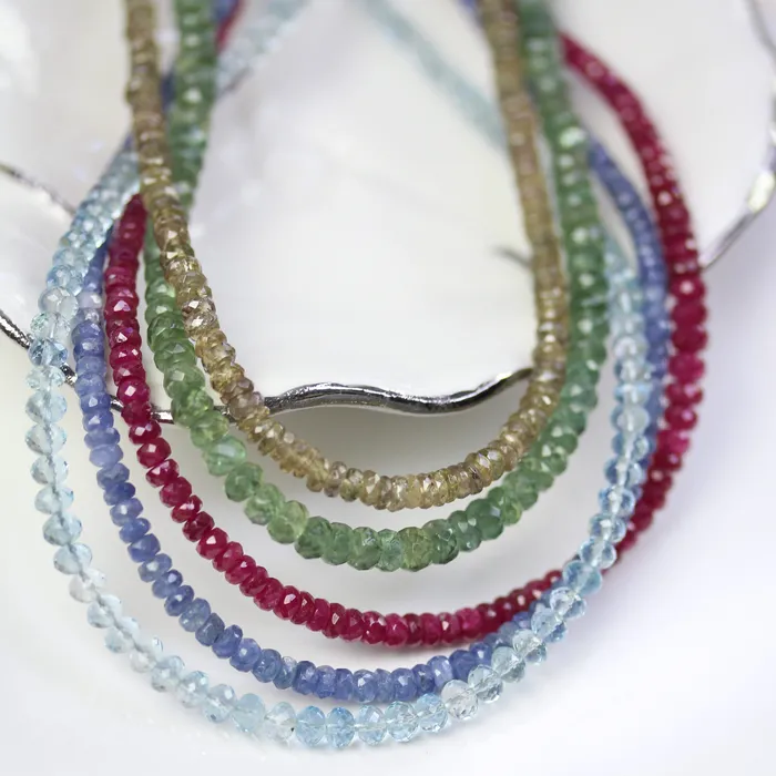 Elisa Ilana Necklaces Graduated Aquamarine Necklace
