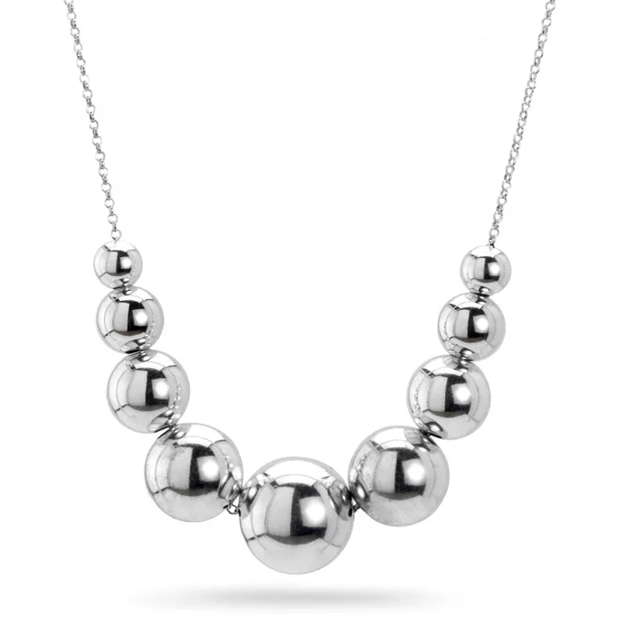 Elisa Ilana Necklaces Sterling Silver Ball Necklace Elisa Ilana Necklaces Sterling Silver Ball Necklace