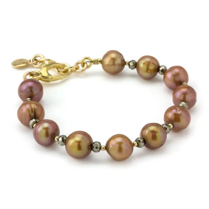 Elisa Ilana Pearl Pyrite210801 Earrings