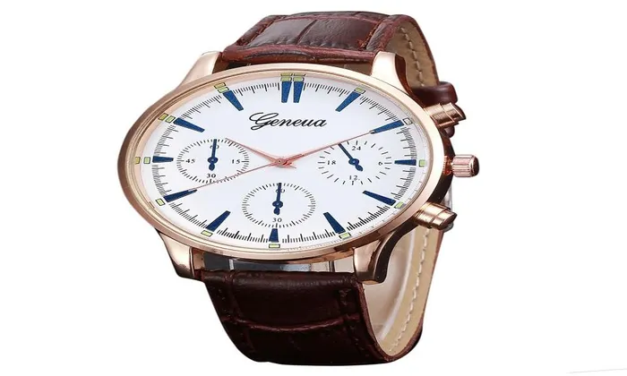Faux Leather Analog Quartz Simple Design Men Casual Watch Sparkling Selection Watches Faux Leather Analog Quartz Simple Design Men Casual Watch Sparkling Selection Watches