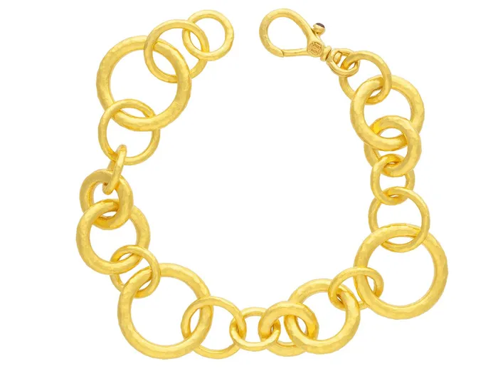 GG GOLD TRAD Bracelets GURHAN Hoopla Gold Chain Link Bracelet Chunky Mixed Round Links