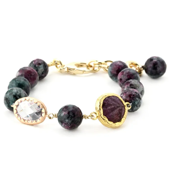 Lollies Dyed Jasper Bracelet 346043 Elisa Ilana Bracelets