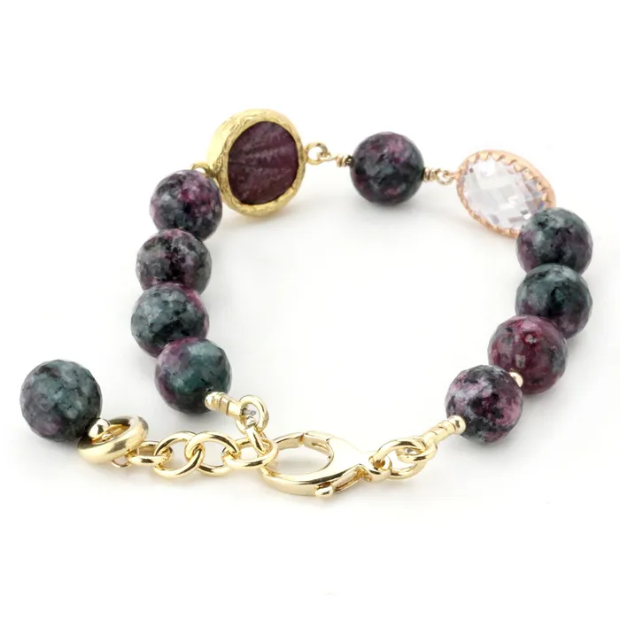 Lollies Dyed Jasper Bracelet 346043 Elisa Ilana Bracelets