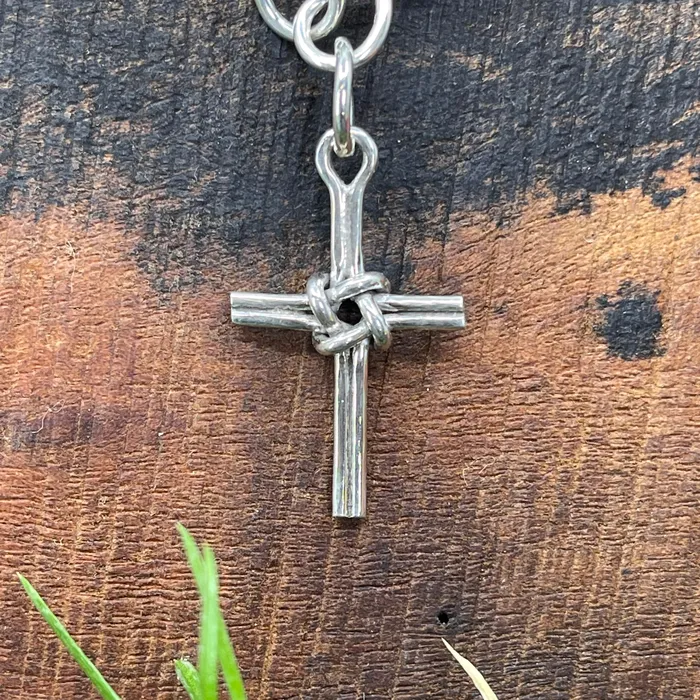 Masthead Cross Charm Crucian Gold Charm Necklaces Masthead Cross Charm Crucian Gold Charm Necklaces