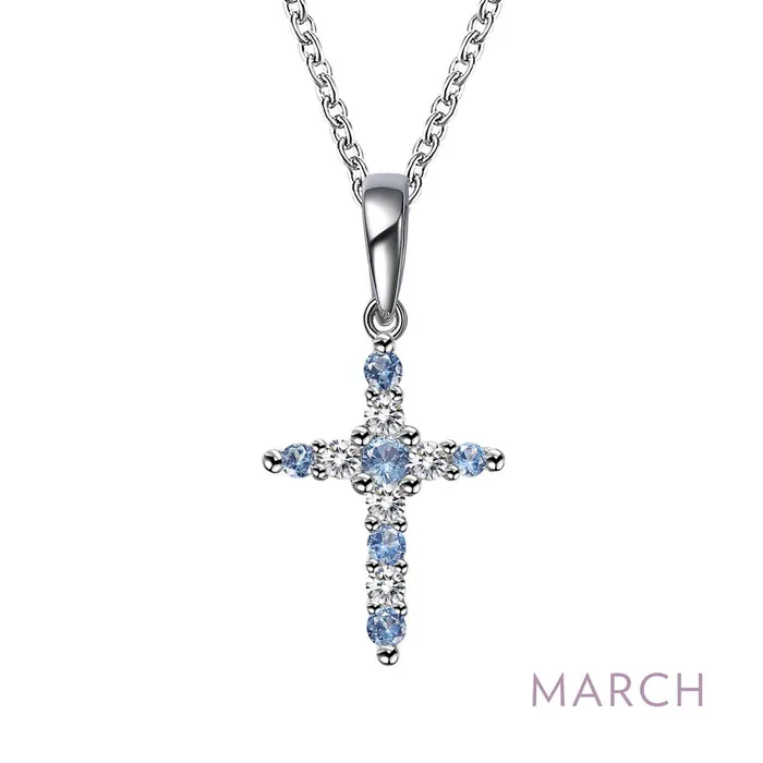 Necklaces Lafonn Birthstone Cross Necklace Necklaces Lafonn Birthstone Cross Necklace