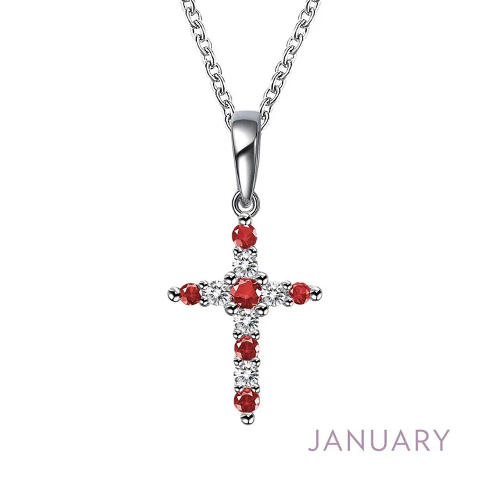 Necklaces Lafonn Birthstone Cross Necklace Necklaces Lafonn Birthstone Cross Necklace