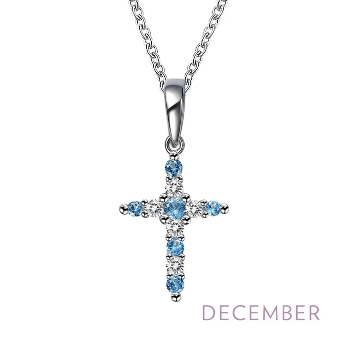 Necklaces Lafonn Birthstone Cross Necklace Necklaces Lafonn Birthstone Cross Necklace
