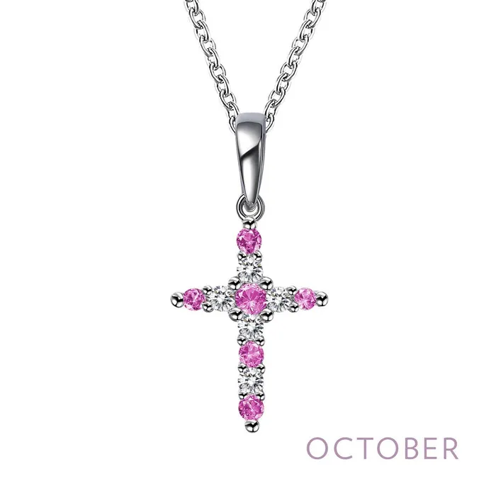 Necklaces Lafonn Birthstone Cross Necklace Necklaces Lafonn Birthstone Cross Necklace