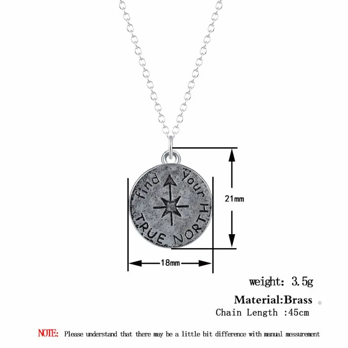 Necklaces sparklingselections Vintage Find Your True North Pendant Necklace for Women Necklaces sparklingselections Vintage Find Your True North Pendant Necklace for Women