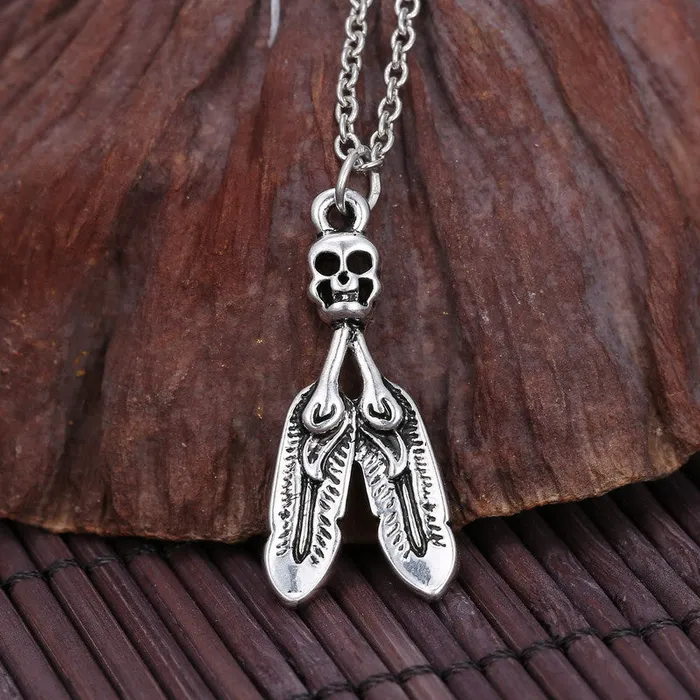 Necklaces sparklingselections Vintage Skeleton Skull Statement Unisex Pendant Necklace Necklaces sparklingselections Vintage Skeleton Skull Statement Unisex Pendant Necklace
