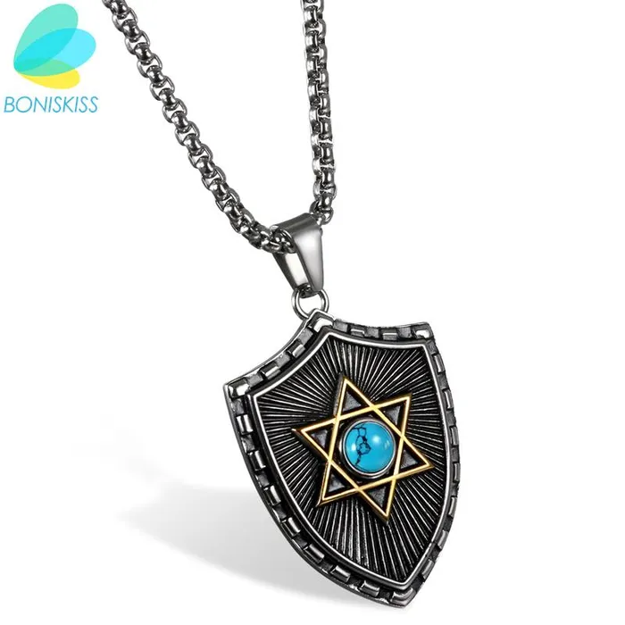 Necklaces Unisex Punk Hexagram BlueBlack Crystal Pendant Necklace sparklingselections Necklaces Unisex Punk Hexagram BlueBlack Crystal Pendant Necklace sparklingselections
