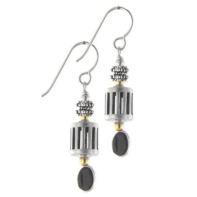 Onyx Dangle Earrings 236935 Elisa Ilana Earrings