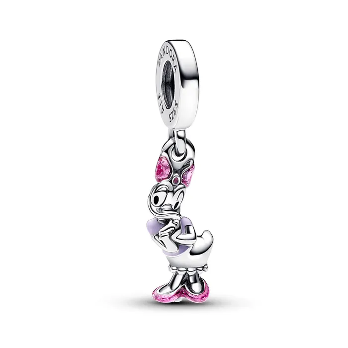 Pandora Disney Daisy Duck Dangle Charm Pandora Charm Necklaces