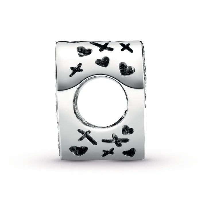 Pandora Sparkling Freehand Heart Charm Pandora Charm Necklaces Pandora Sparkling Freehand Heart Charm Pandora Charm Necklaces