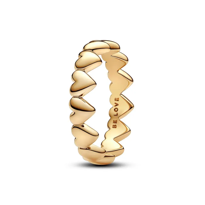 Rings Pandora Pandora Row of Hearts Ring