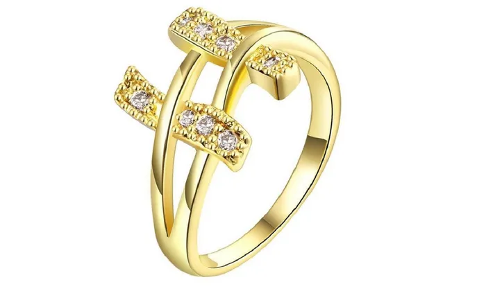 Rings sparklingselections Fashion Vintage White Crystal Gold Plated Ring 78 Rings sparklingselections Fashion Vintage White Crystal Gold Plated Ring 78