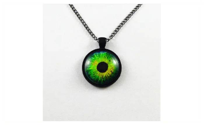 Sparkling Selections Necklaces Dragon Eye Glass Green Pendant Necklace for Women Sparkling Selections Necklaces Dragon Eye Glass Green Pendant Necklace for Women